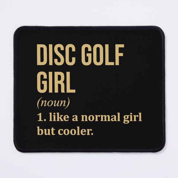 Item preview, Disc Golf Girl Definition in Gold designed and sold by XCIV.