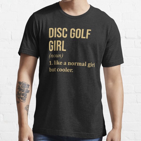 Fishing Girl Definition in Gold | Essential T-Shirt