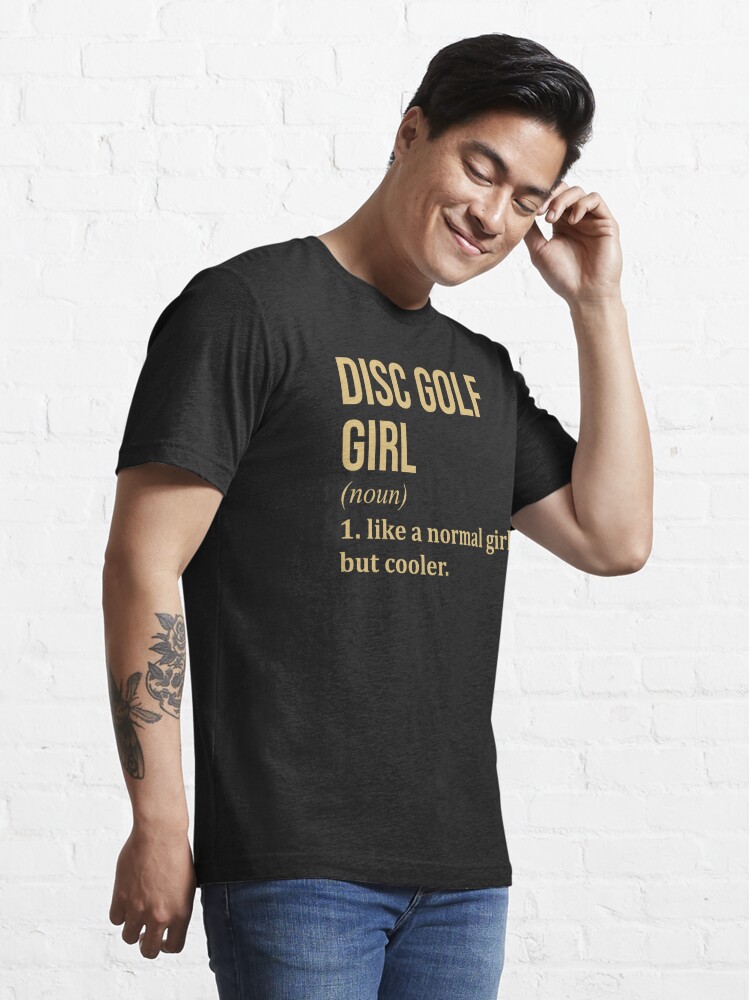 Fishing Girl Definition in Gold | Essential T-Shirt