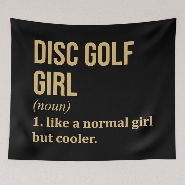 Item preview, Disc Golf Girl Definition in Gold designed and sold by XCIV.