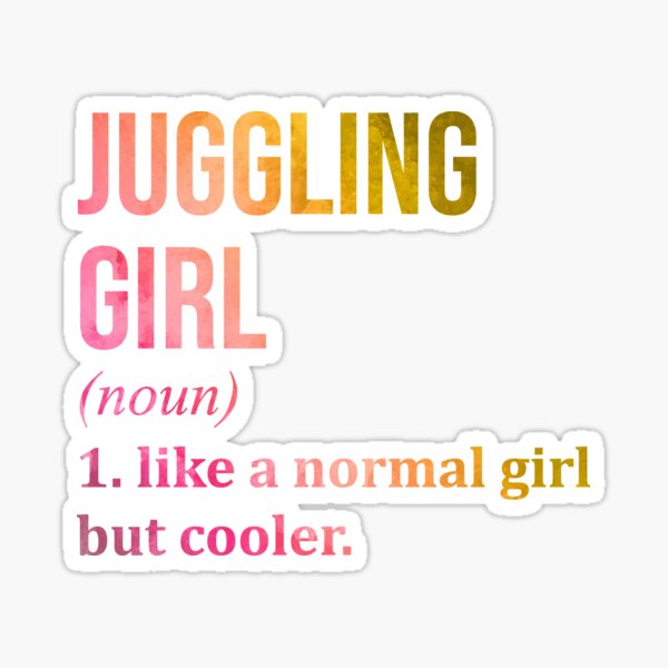 Item preview, Juggling Girl Definition in Watercolor designed and sold by XCIV.