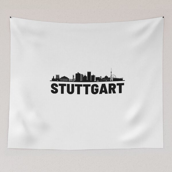 Item preview, Stuttgart city silhouette illustation  designed and sold by DeluxBee.