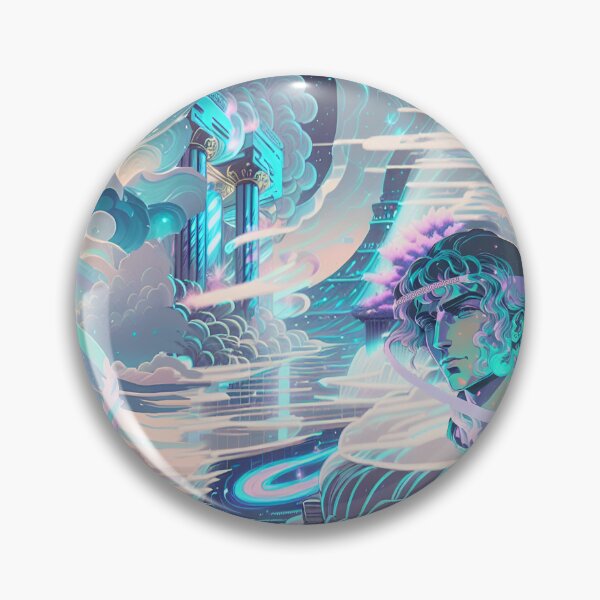 Item preview, hellenism, ancient greece, modern fret, clouds, neon, opal, abstraction, lighthouse, ship, meander designed and sold by Maria Mihailova.
