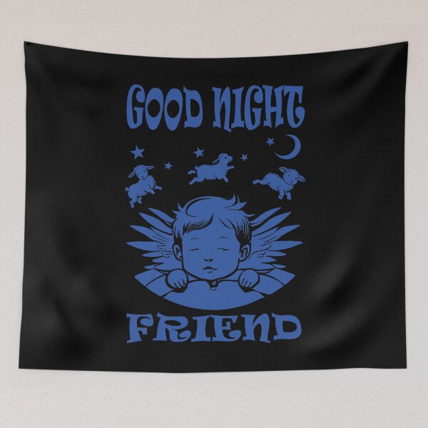 Item preview, Good Night Child - Blue 1 designed and sold by Soulemotion.