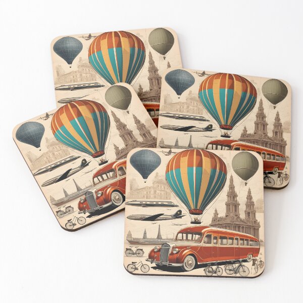 Item preview, Journey in the 1950s Innercity with a red bus designed and sold by DevemDavam.