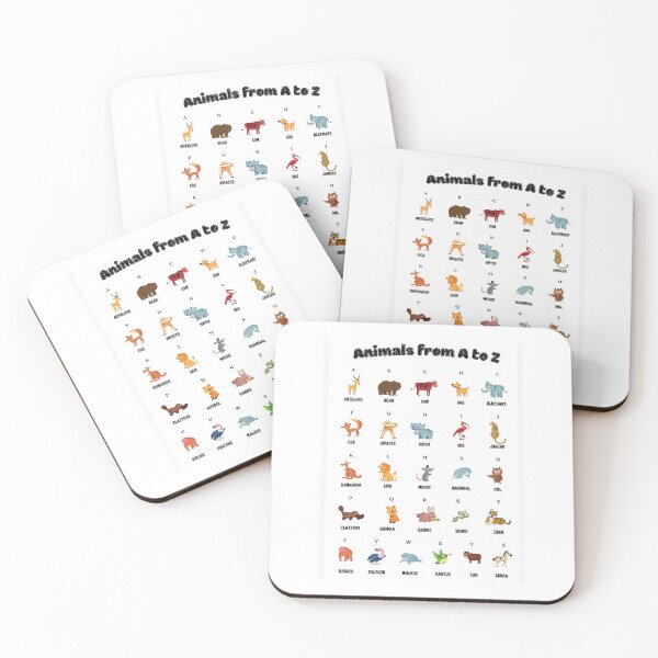 Item preview, Animals alphabet for kids designed and sold by ArtAndDesignA.