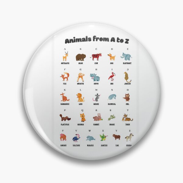 Item preview, Animals alphabet for kids designed and sold by ArtAndDesignA.