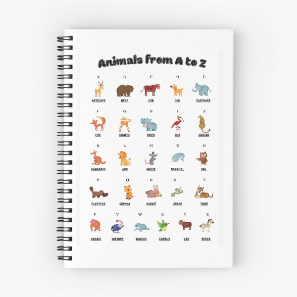 Item preview, Animals alphabet for kids designed and sold by ArtAndDesignA.