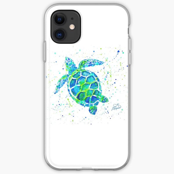 Sea Turtle by Jan Marvin iPhone Soft Case