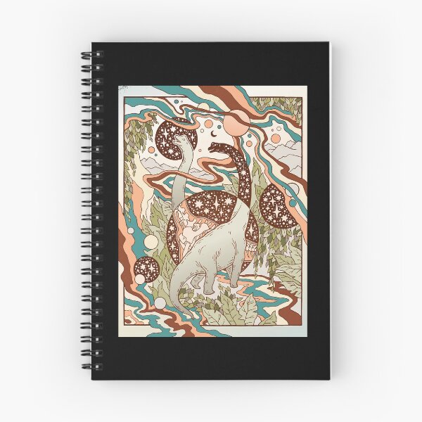 Item preview, Jurassic Portal  Retro Rainbow Palette  Dinosaur Science Fiction Art Poster	 designed and sold by hillarijacqua1.