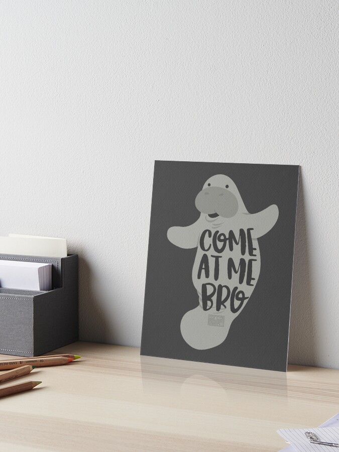 Funny Viral Meme Come At Me Bro Guy Manatee Manatees T-Shirt Funny Viral Meme Come At Me Bro Guy Manatee Manatees T-Shirt