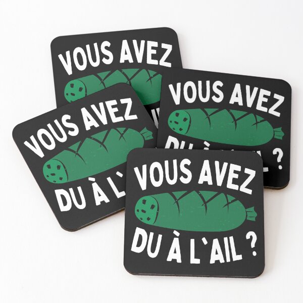 Aperçu de l'œuvre Vous avez du à l'ail ? la 7ème compagnie réplique culte créée et vendue par MDCGraphics.