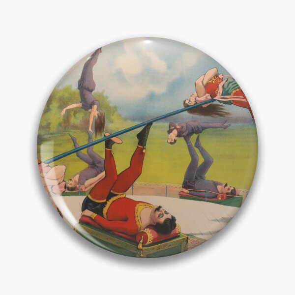 Item preview, STK501838A-Vintage circus poster showing acrobatic acts. designed and sold by StocktrekImages.