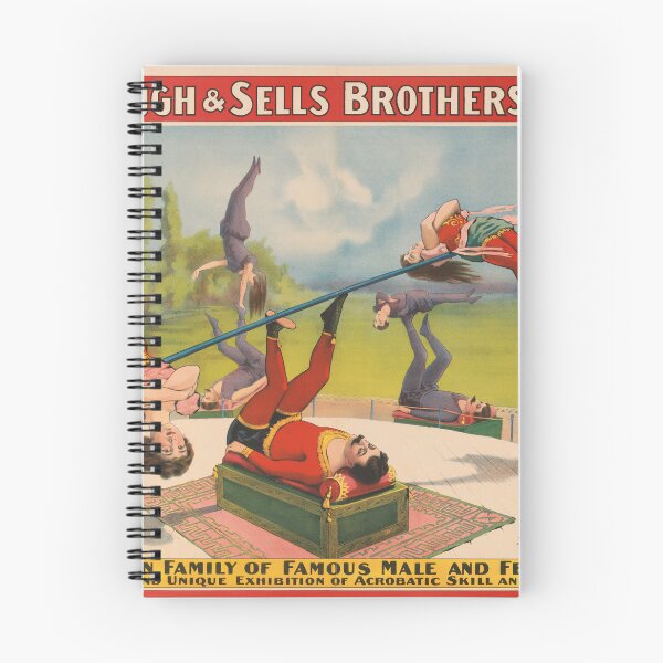 Item preview, STK501838A-Vintage circus poster showing acrobatic acts. designed and sold by StocktrekImages.