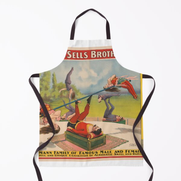 Item preview, STK501838A-Vintage circus poster showing acrobatic acts. designed and sold by StocktrekImages.