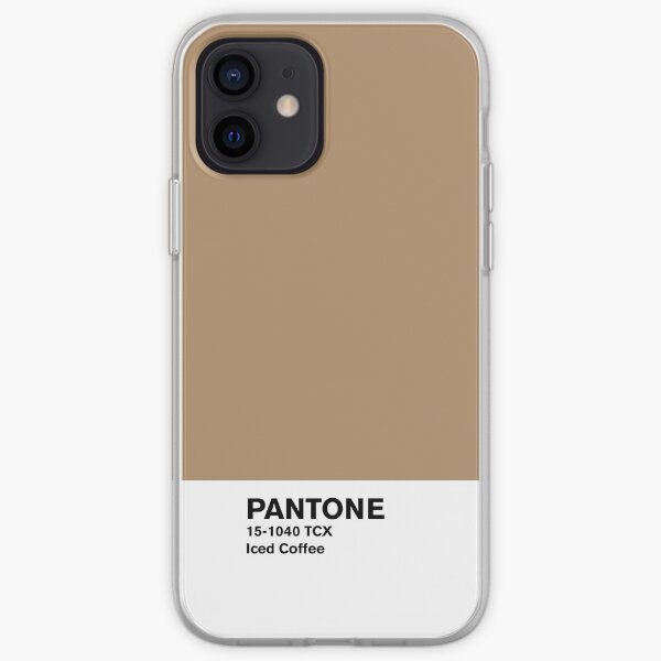 Iced Coffee Pantone Funda blanda para iPhone