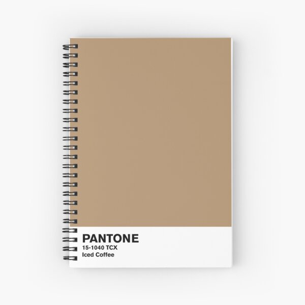Iced Coffee Pantone Spiral Notebook