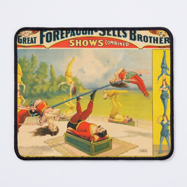 Item preview, STK501839A-Vintage circus poster showing acrobatic acts. designed and sold by StocktrekImages.