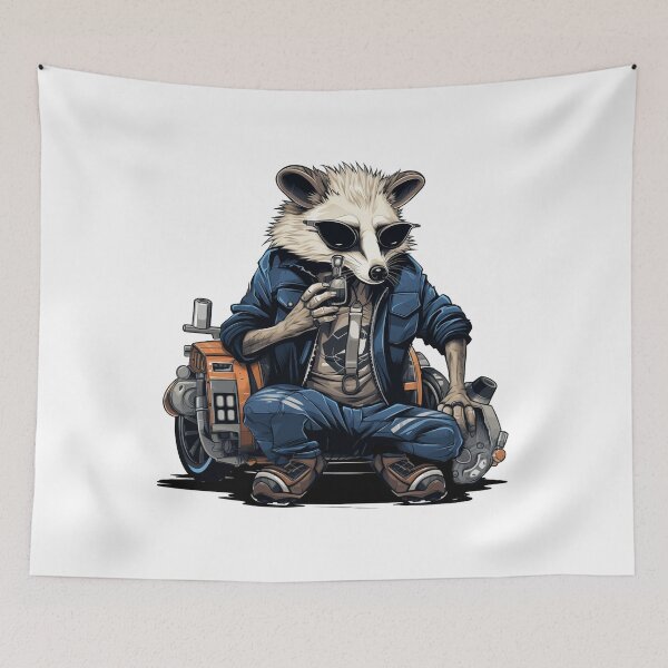 Item preview, Streetwise Opossum Mechanic Vibes | Opossum Lovers designed and sold by DarcoDesigns.