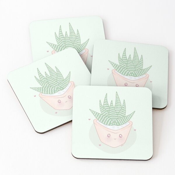 Item preview, Anime Aesthetic Zebra Plant - Succulent (Haworthiopsis Attenuata) designed and sold by anacecilia.