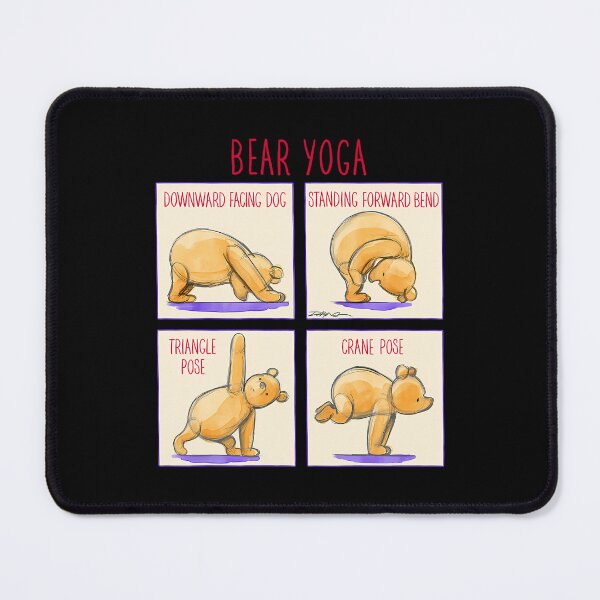 Item preview, Pooh by Kim Raymond - Bear Yoga. designed and sold by CarneyCaseTren.