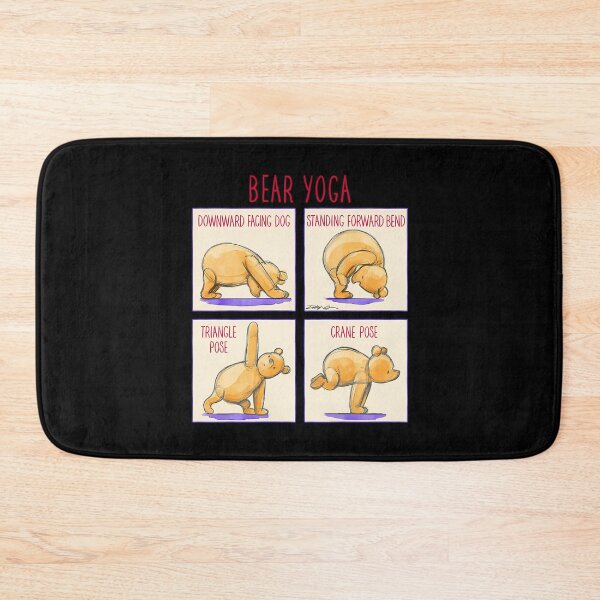Item preview, Pooh by Kim Raymond - Bear Yoga. designed and sold by CarneyCaseTren.