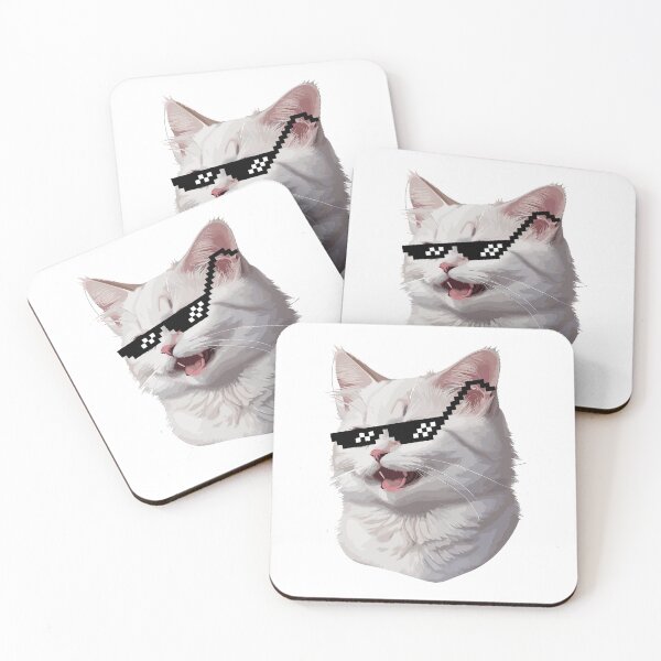 Item preview, Smudge white Cat Meme Art designed and sold by InnovativeGFX.