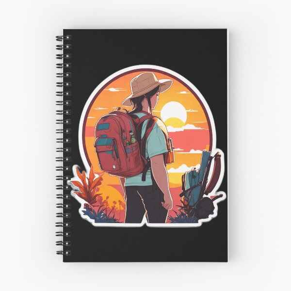 Item preview, Backpacker Woman Looking at Sunset Over Desert designed and sold by Ridiculam Toga.