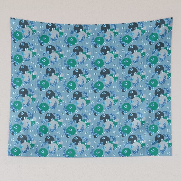 Item preview, All round blue background designed and sold by GENEST-V.