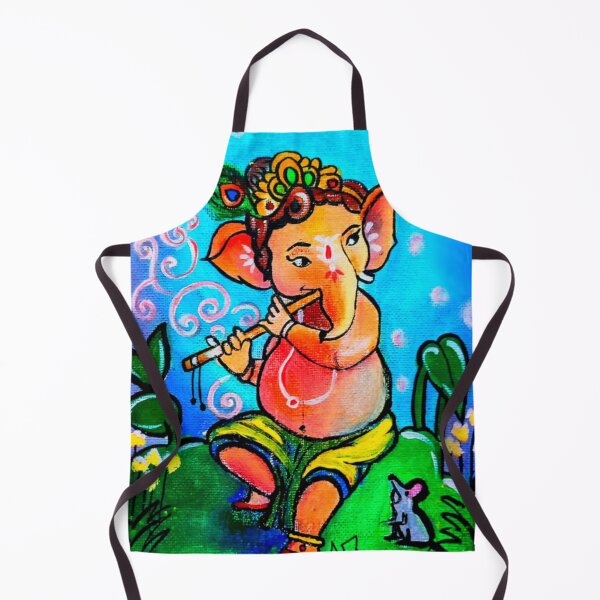 Item preview, Ganesha with flute  designed and sold by VishwaPrasiddh.