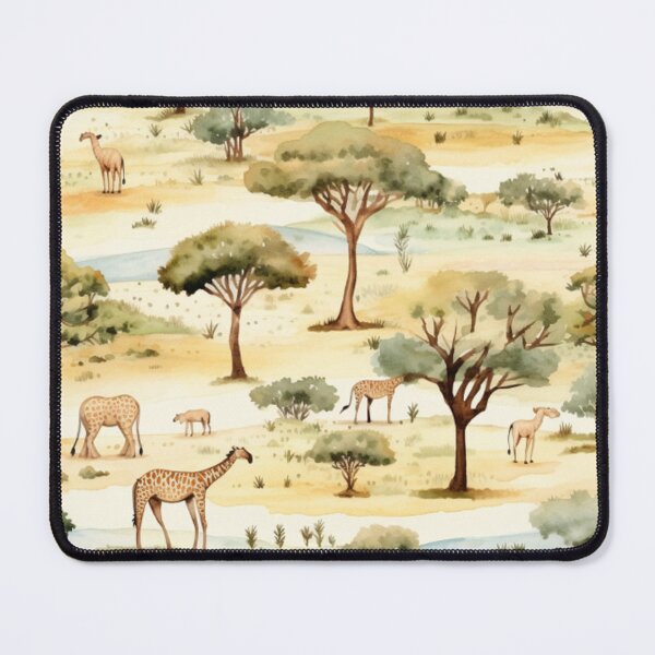 Item preview, África tierra sabana acuarela de patrones sin fisuras designed and sold by PutsGroup.