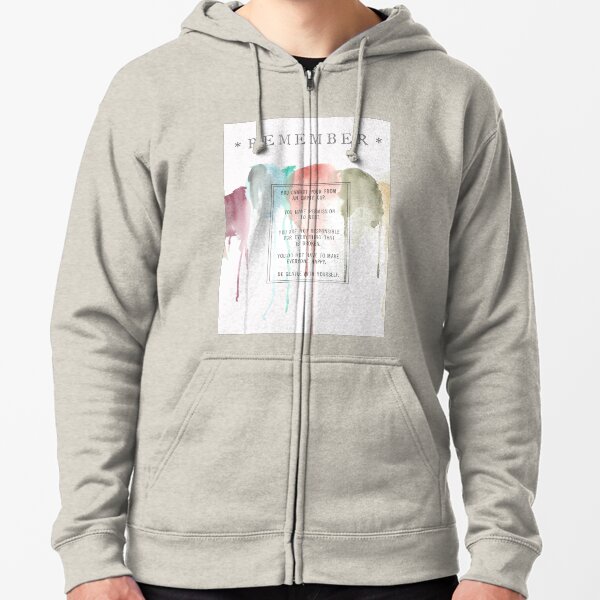 Self Love Reminder Zipped Hoodie