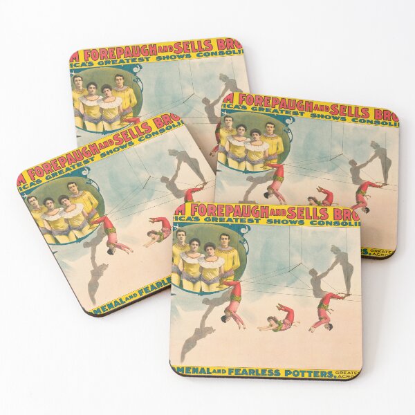 Item preview, STK501847A-Vintage circus poster showing aerial acrobats. designed and sold by StocktrekImages.