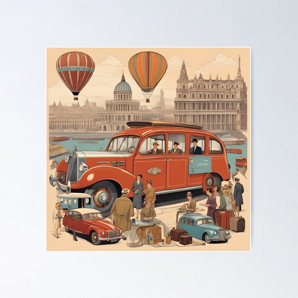 Item preview, Journey in the 1940s with a red car designed and sold by DevemDavam.