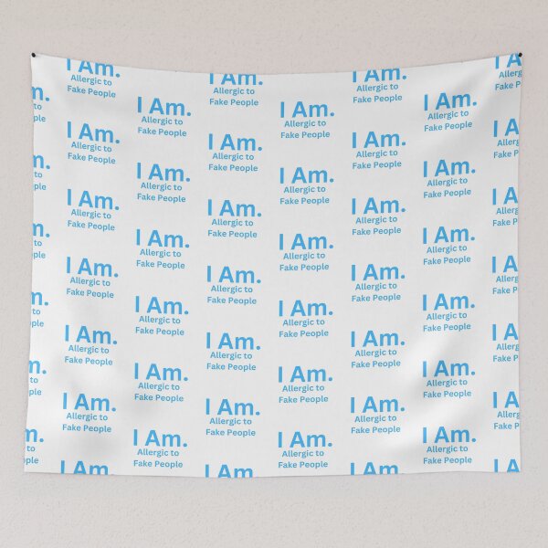 Item preview, I Am Allergic to Fake People designed and sold by TheIAmShop.