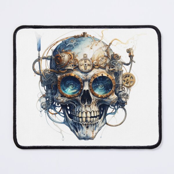 Item preview, Steampunk Skull with Clockwork Gears designed and sold by SchorlCraft.