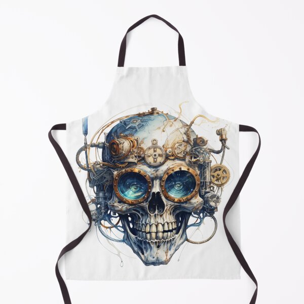 Item preview, Steampunk Skull with Clockwork Gears designed and sold by SchorlCraft.