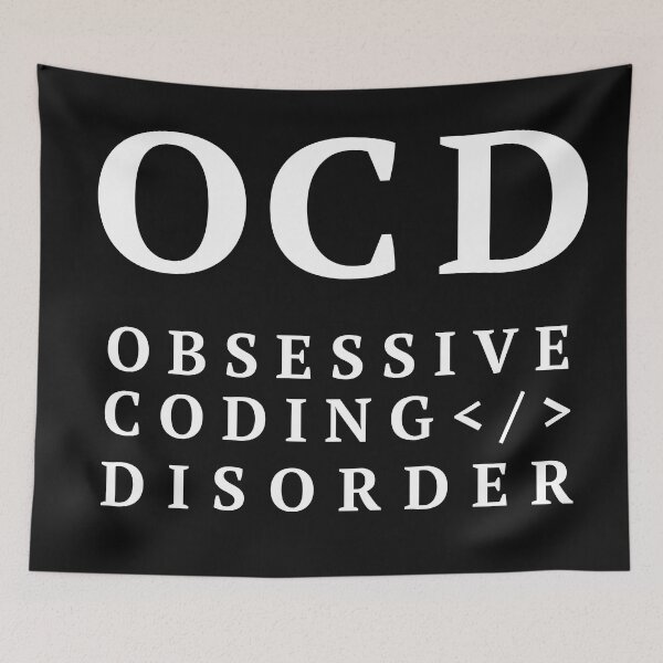 Item preview, OCD, Obsessive Coding Disorder designed and sold by Code  Monkeys.