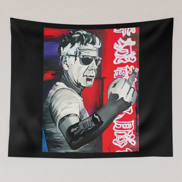 Item preview, painting canvas art anthony bourdain designed and sold by AdFreeBrice.