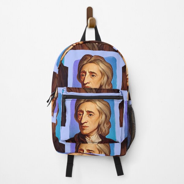 Item preview, English Philosopher John Locke - blue - illustration designed and sold by Litstoy.
