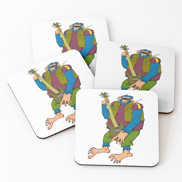 Item preview, monkey playing guitar designed and sold by MERLETDRAWING.