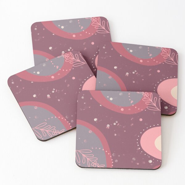 Item preview, Dusty rose abstract with leaves  designed and sold by CUabstract.