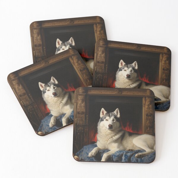Item preview, Siberian Husky 1800s Neoclassical-Inspired designed and sold by furrypixels.