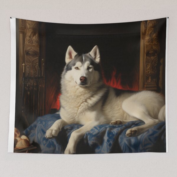 Item preview, Siberian Husky 1800s Neoclassical-Inspired designed and sold by furrypixels.