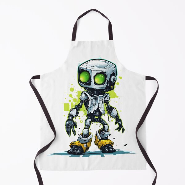 Item preview, Cyberpunk Robot – Cute Retro Futurist Companion designed and sold by SchorlCraft.