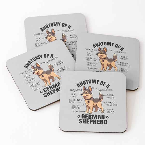 Item preview, Anatomy of a German Shepherd Funny Clipart Design for German Shepherd Lover designed and sold by MysteriousJ.