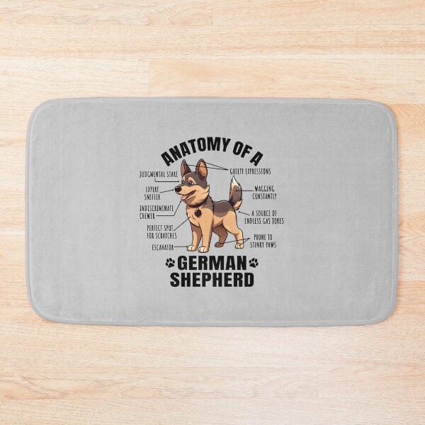 Item preview, Anatomy of a German Shepherd Funny Clipart Design for German Shepherd Lover designed and sold by MysteriousJ.
