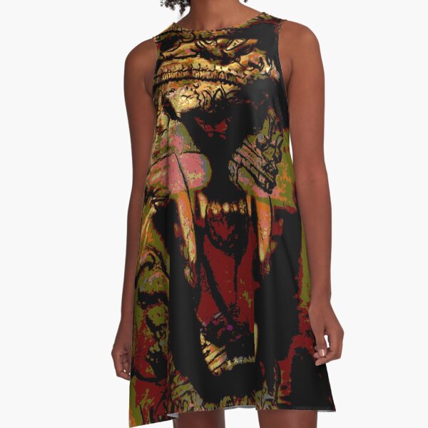 Jah Rasta Lion Power A-Line Dress