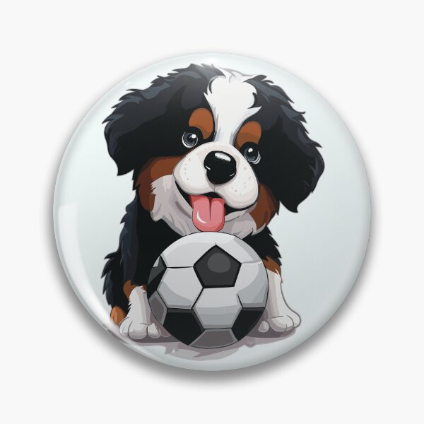 Item preview, Berner Sennen Dog with Soccer Ball designed and sold by Numero14.