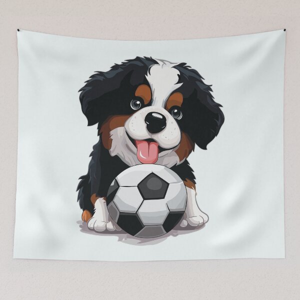 Item preview, Berner Sennen Dog with Soccer Ball designed and sold by Numero14.